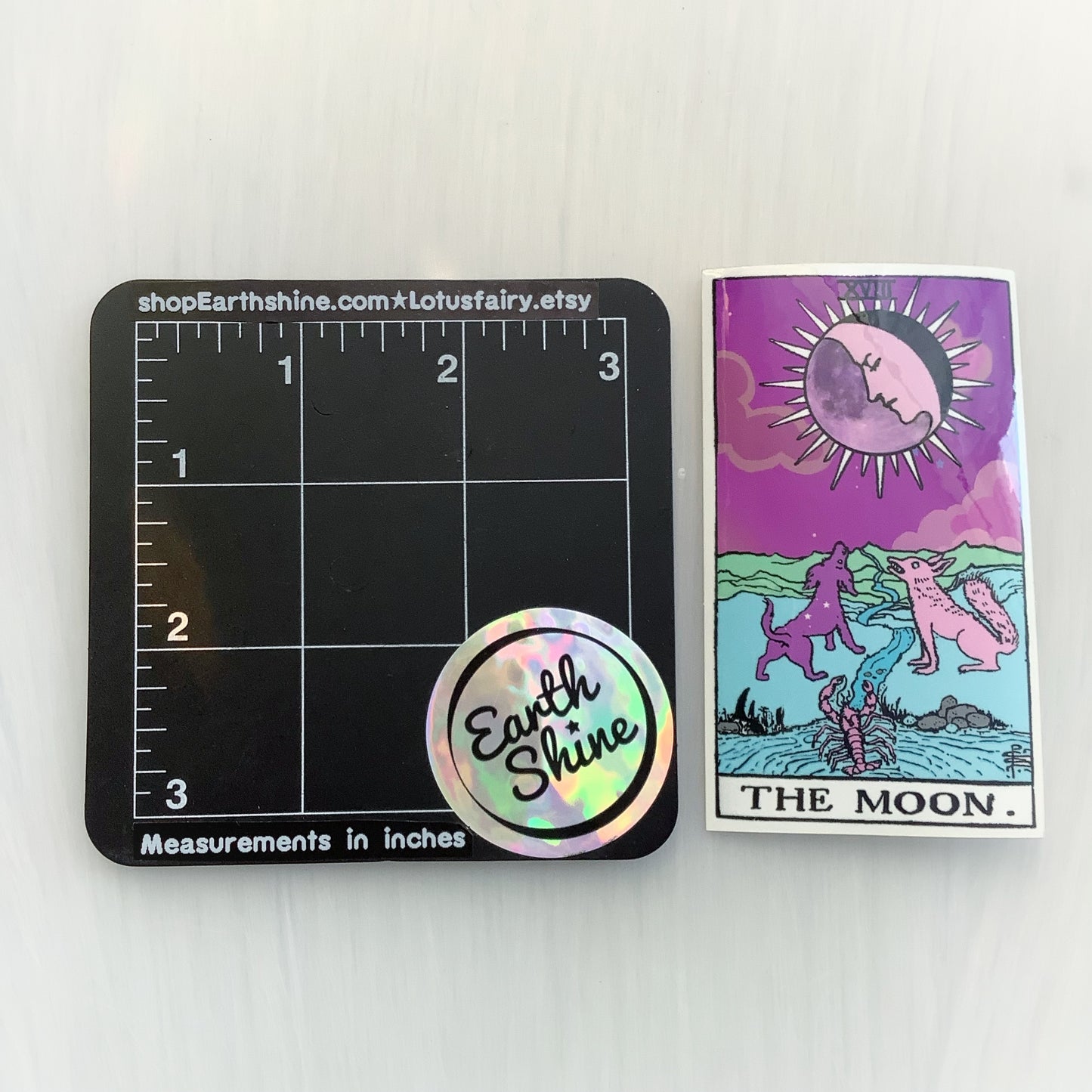 Tarot Stickers, The Moon, The Sun, The Empress, Vinyl Waterproof