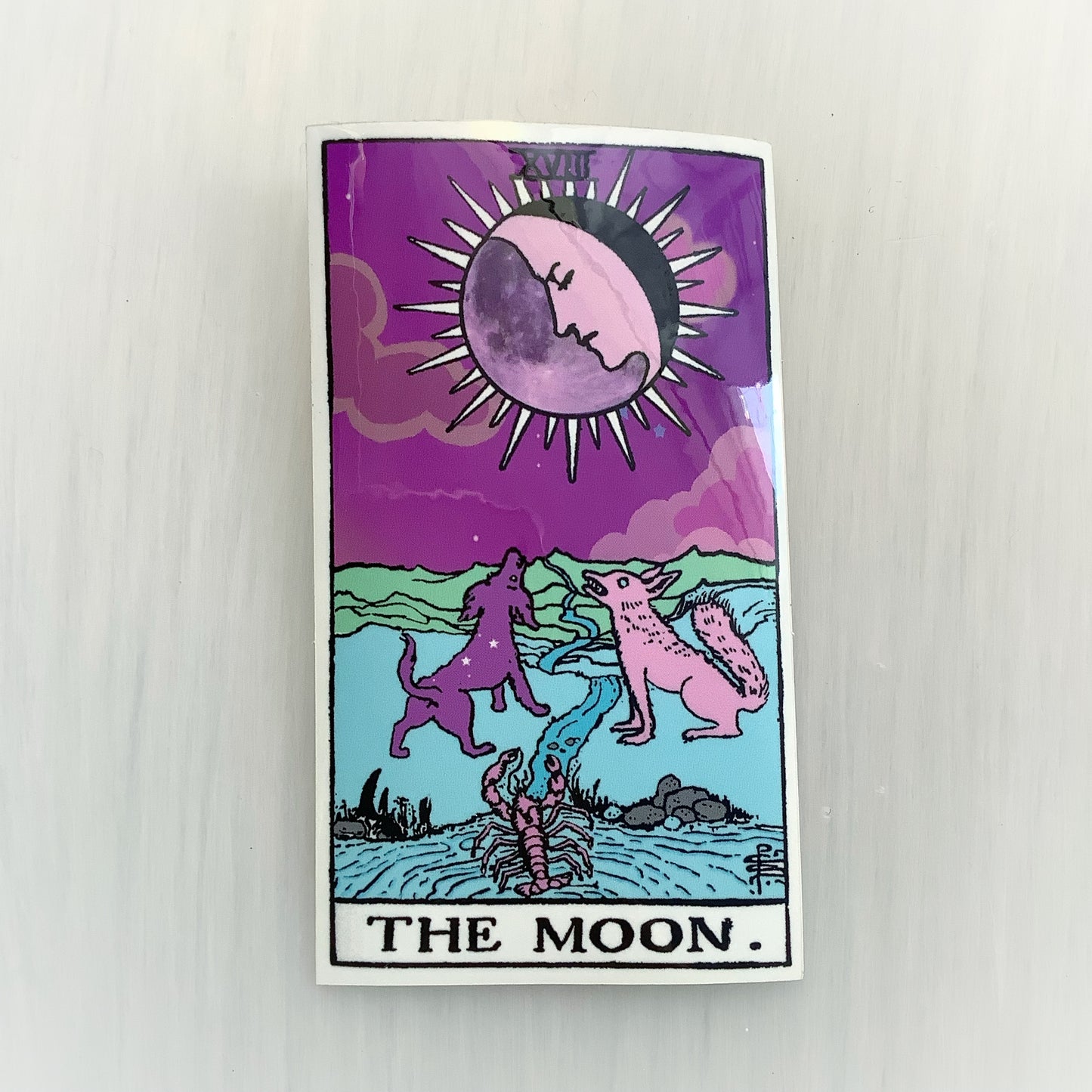 Tarot Stickers, The Moon, The Sun, The Empress, Vinyl Waterproof