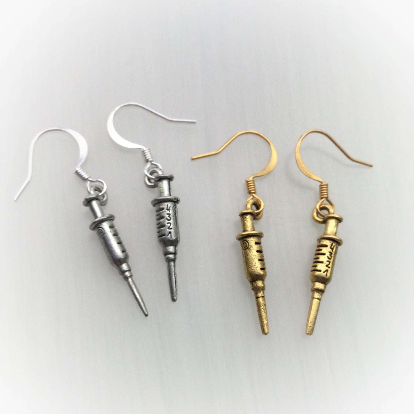 Syringe Needle Earrings