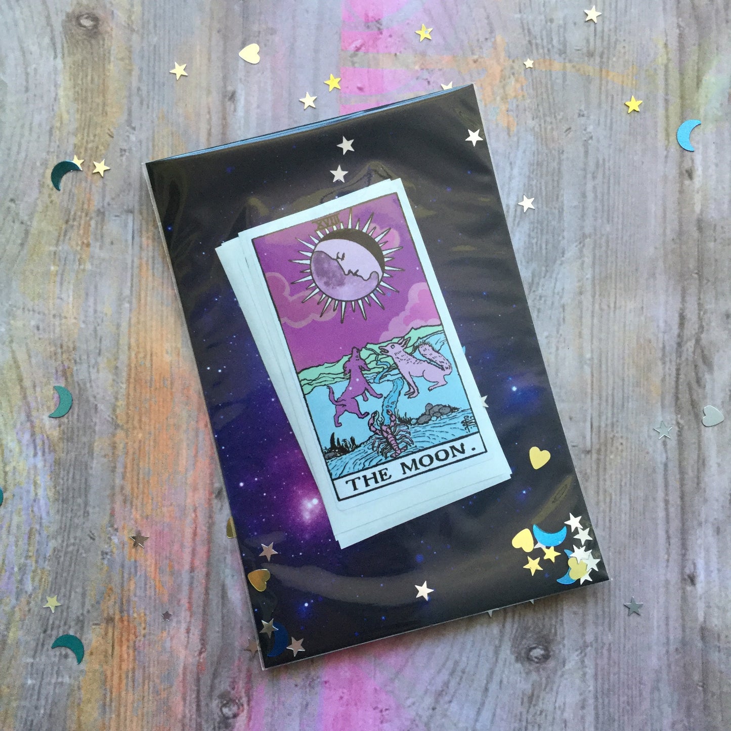 Tarot Stickers, The Moon, The Sun, The Empress, Vinyl Waterproof