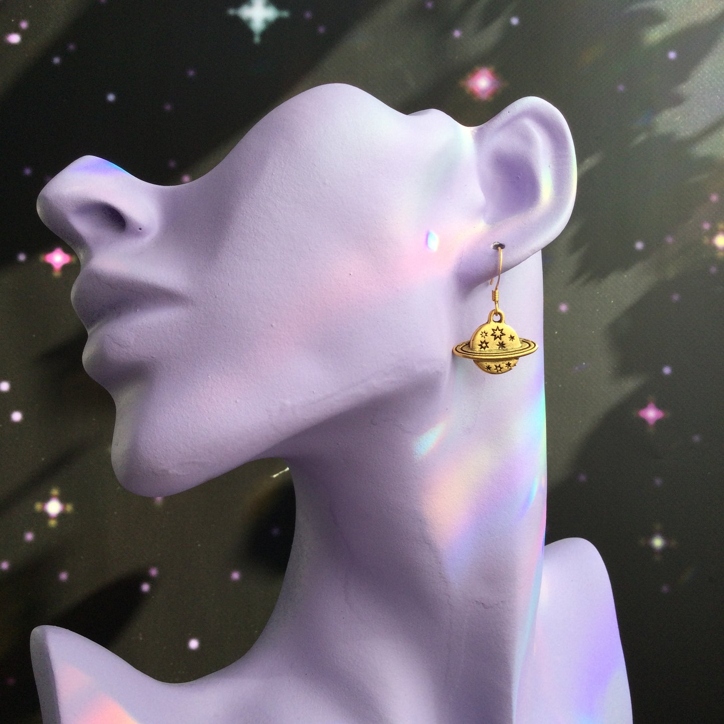 Saturn Planet Earrings