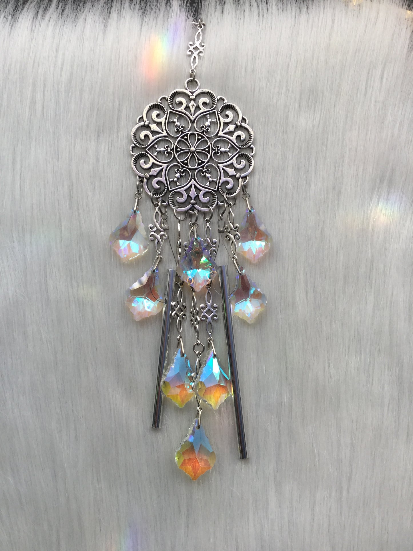 Mandala Crystal Wind chime Suncatcher