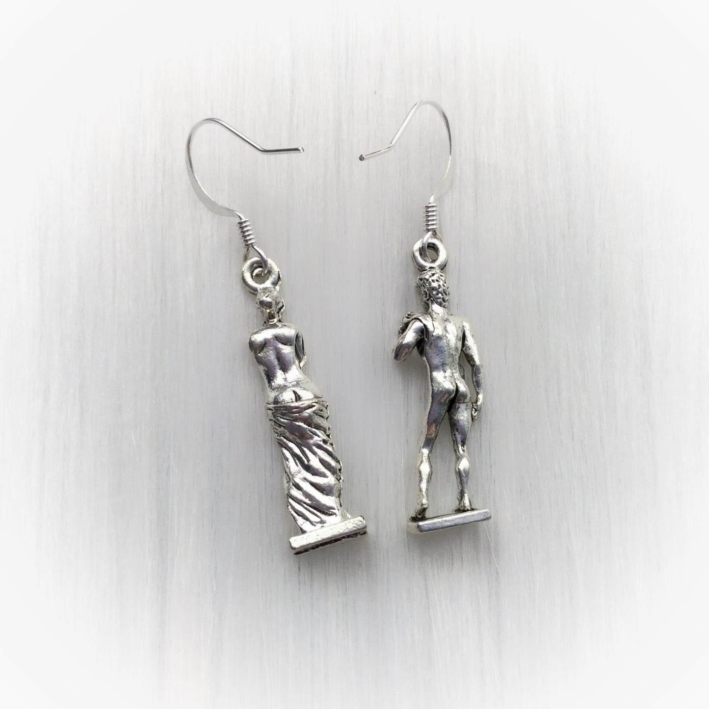 David and Venus de Milo Art earrings