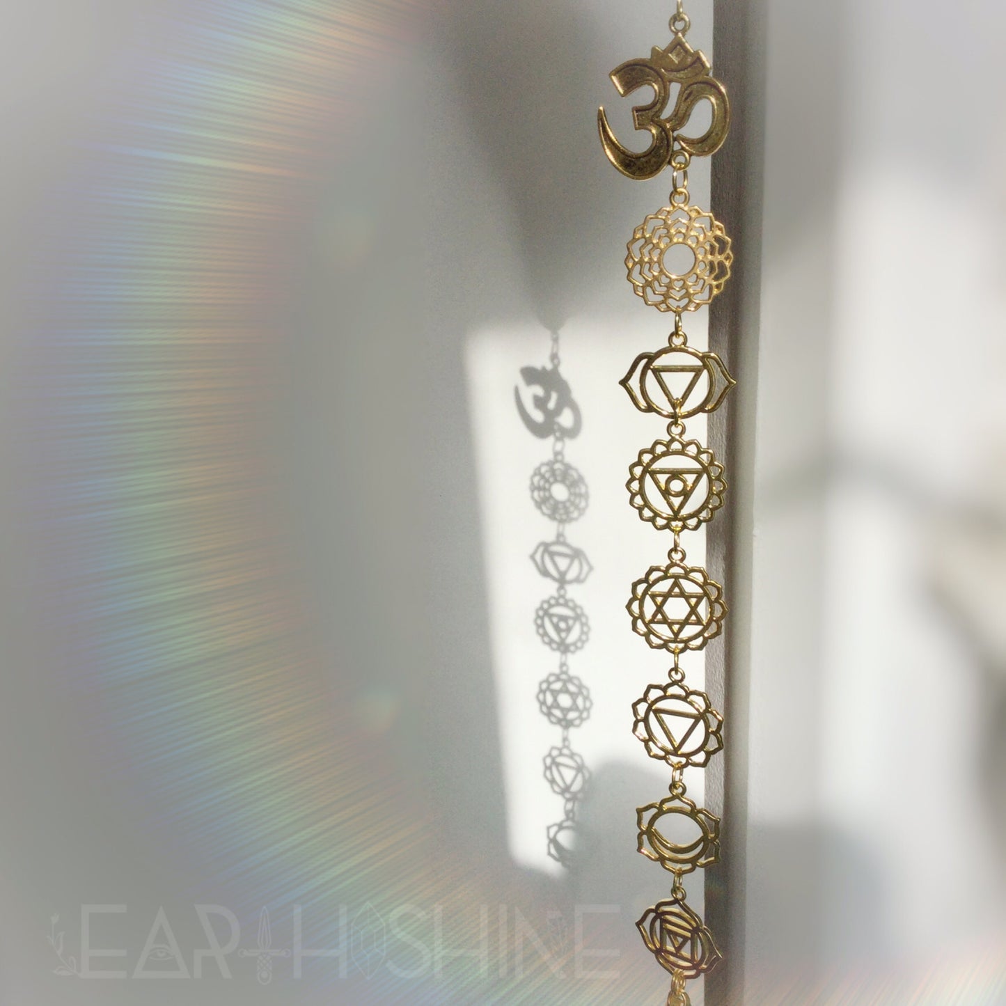 OM Chakra Prism Suncatcher