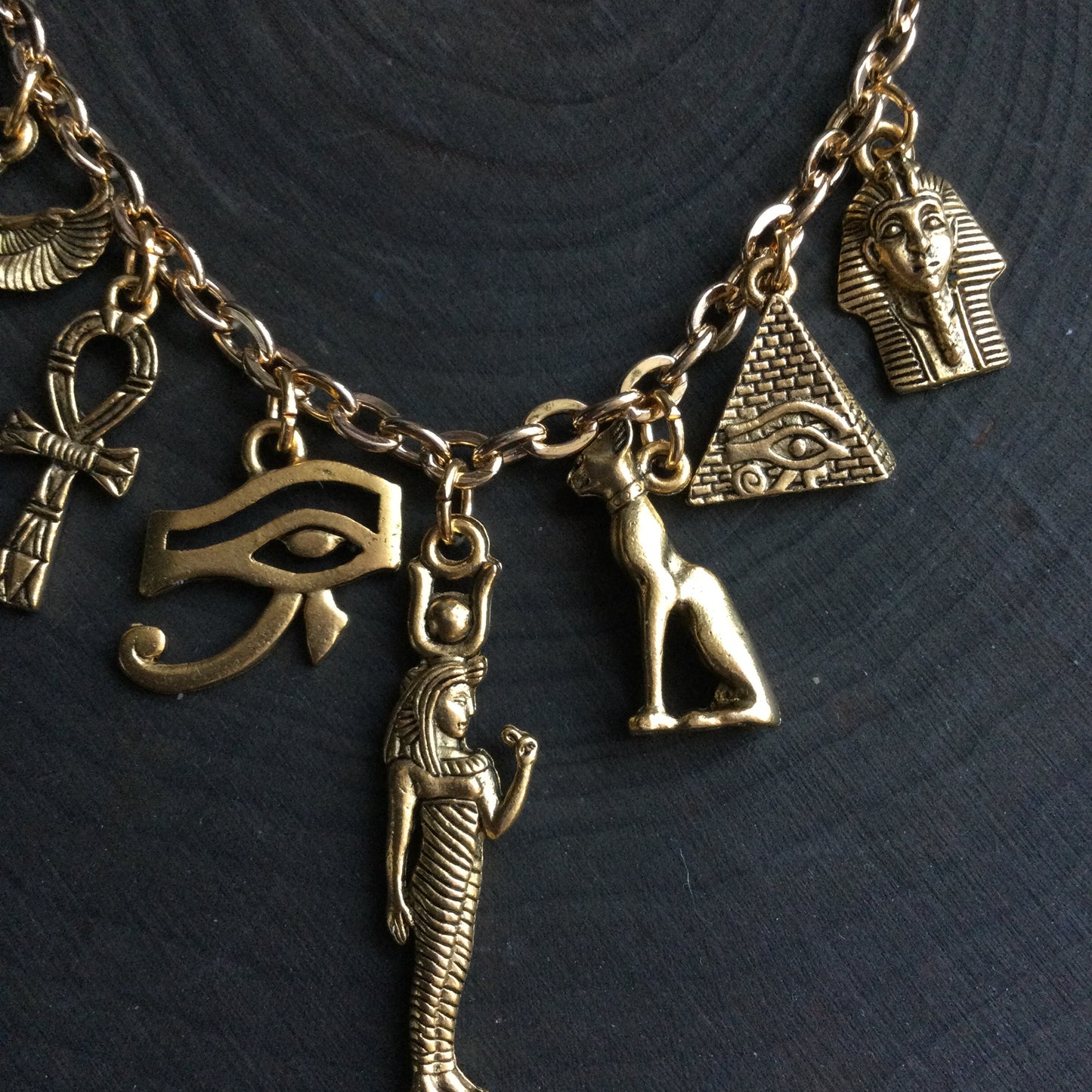 Gold Egyptian Charm necklace