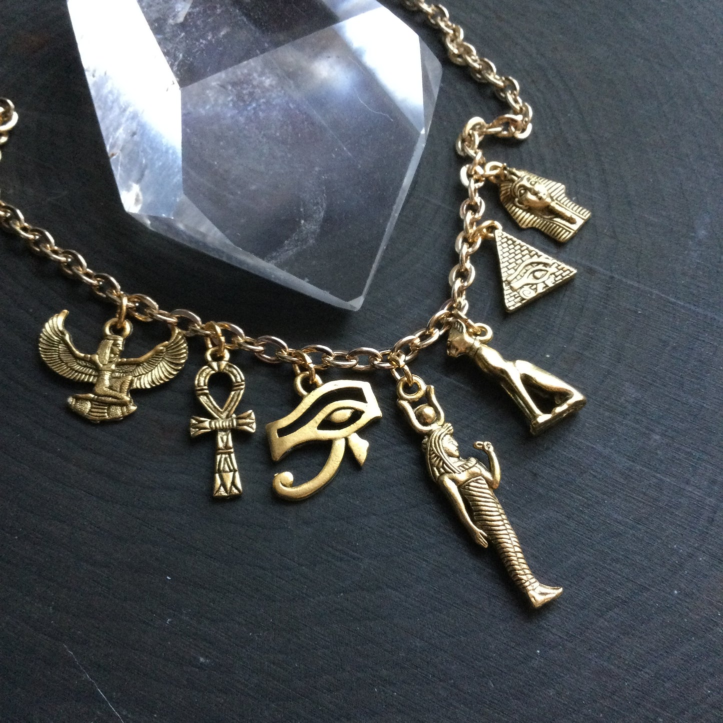 Gold Egyptian Charm necklace