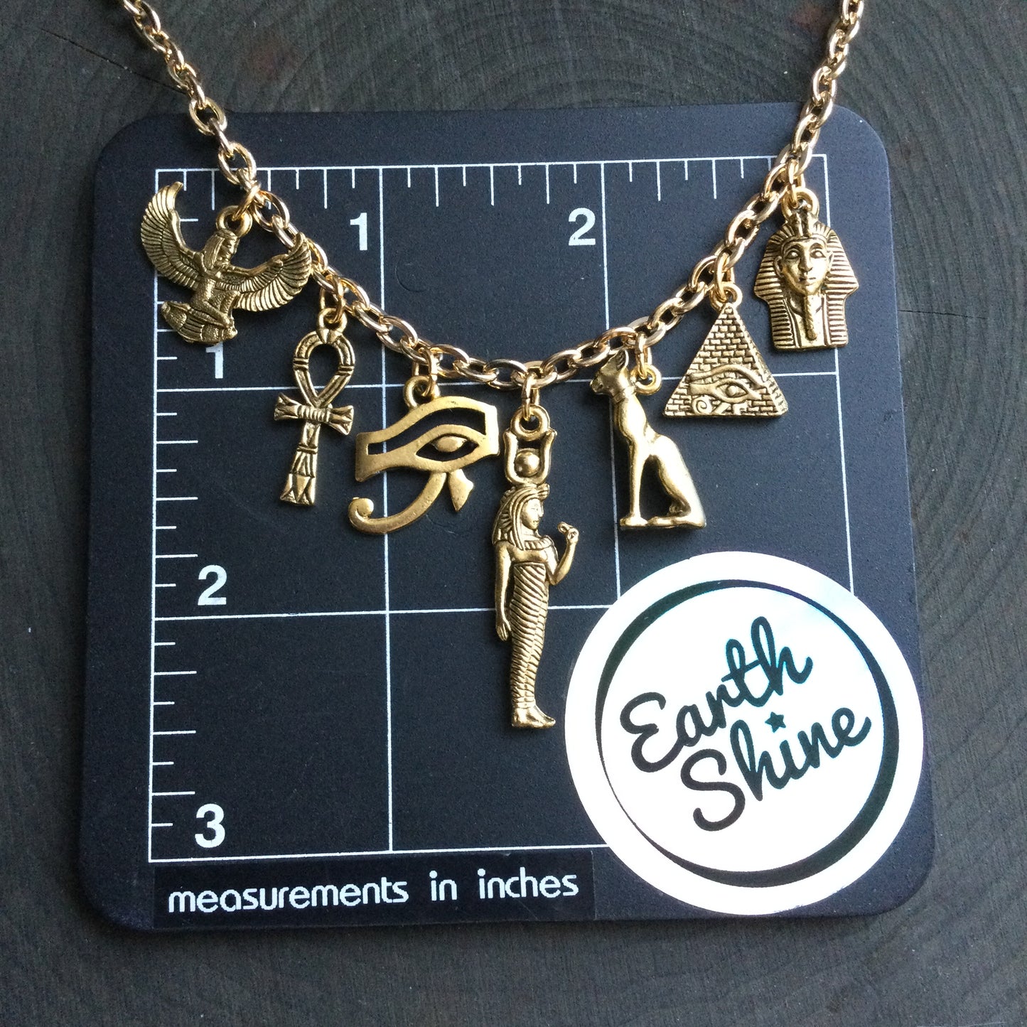 Gold Egyptian Charm necklace