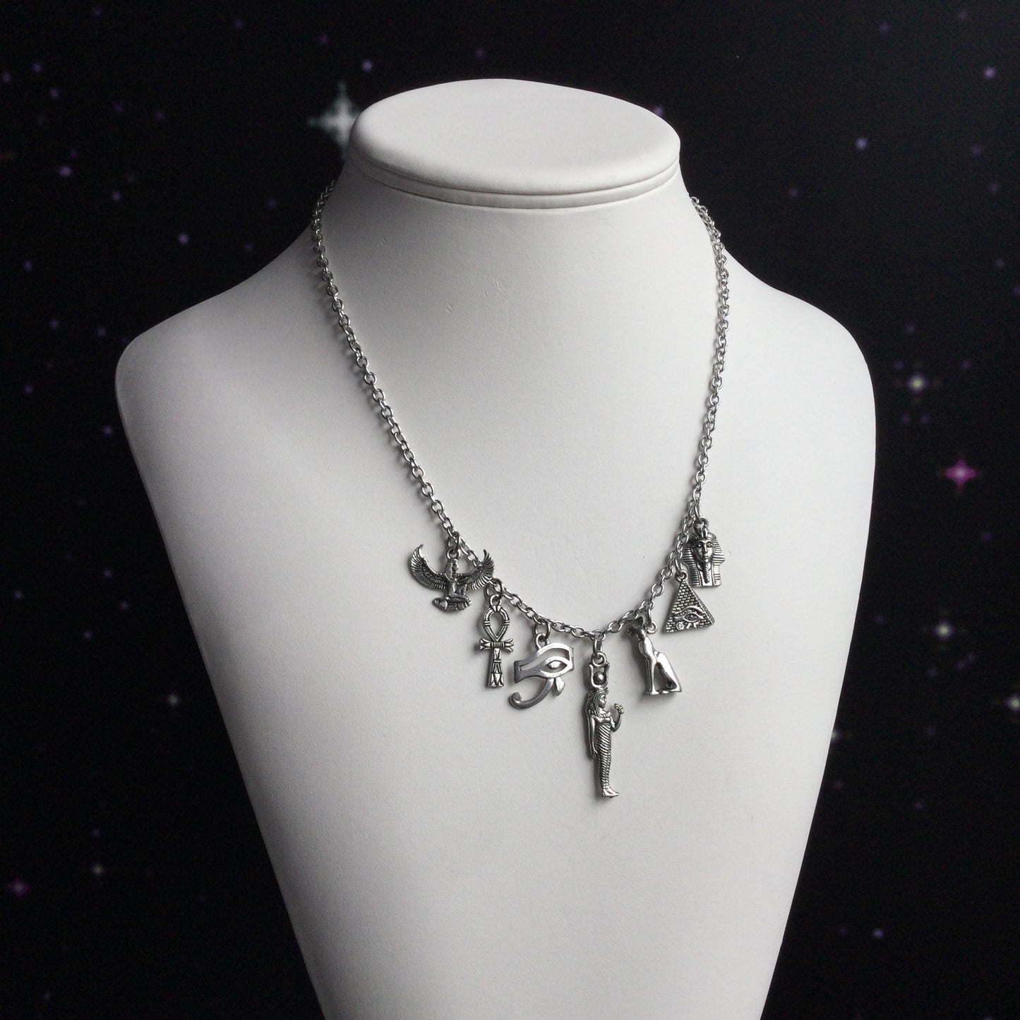 Silver Egyptian necklace