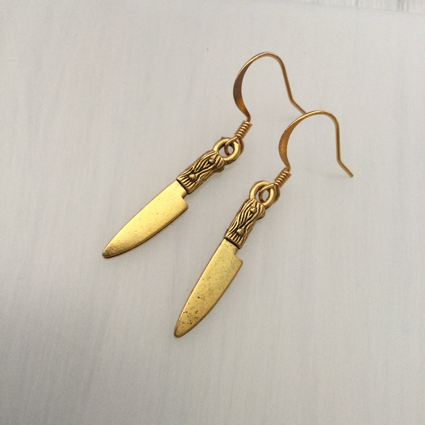 Knife earrings