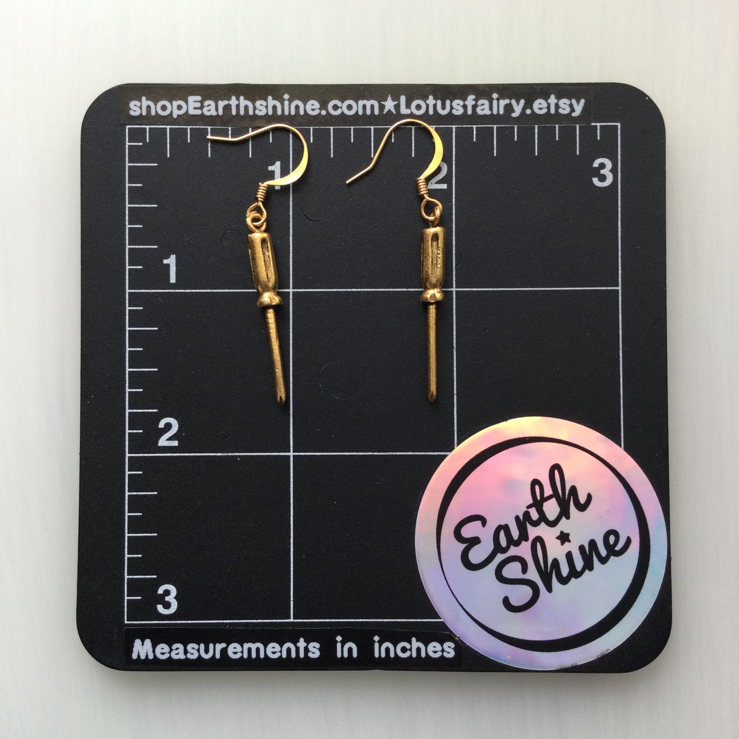 Screwdriver earrings