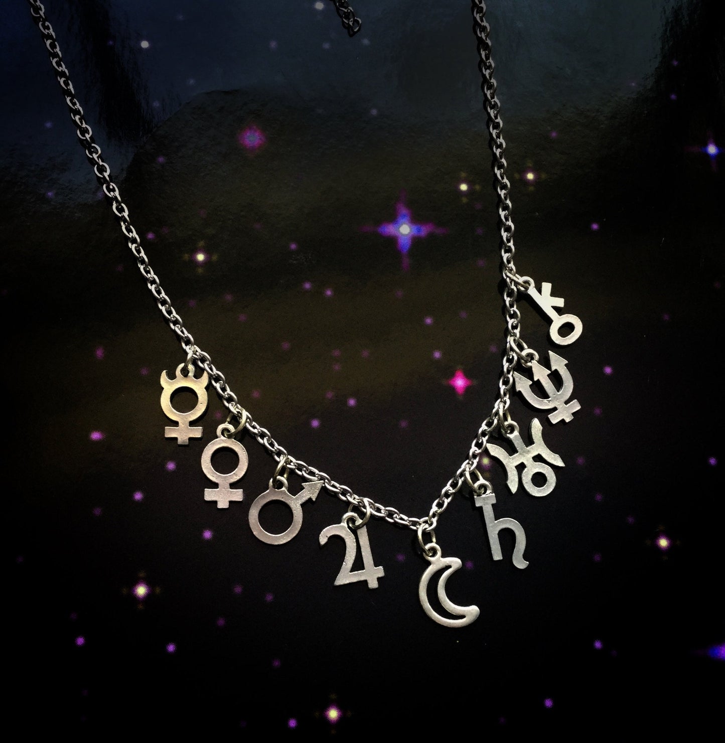 Planetary Glyph Necklace