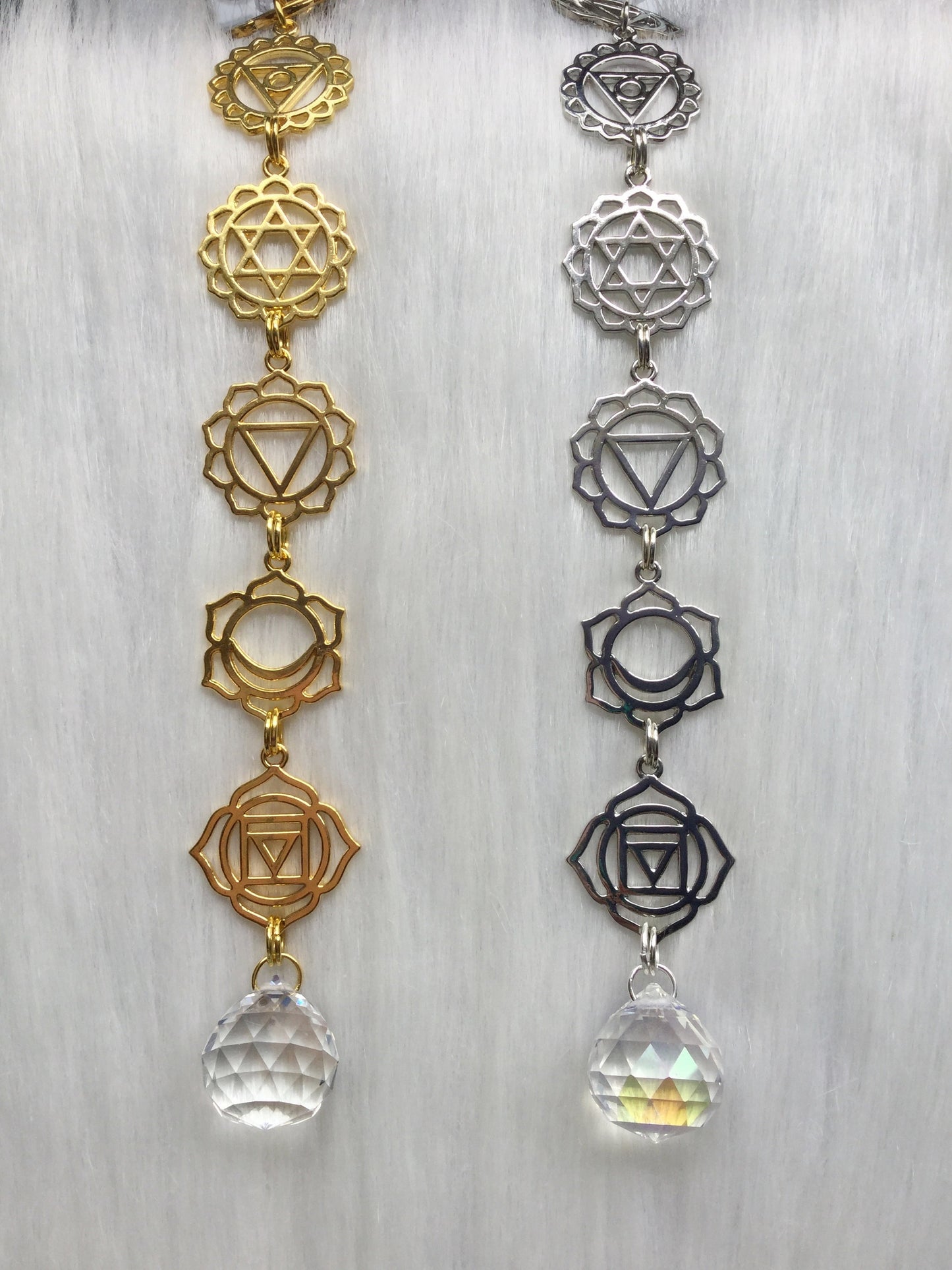 OM Chakra Prism Suncatcher