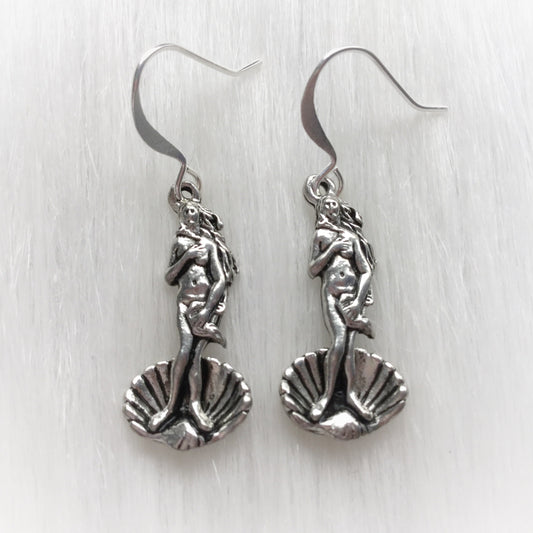 Birth of Venus Goddess Aphrodite Earrings