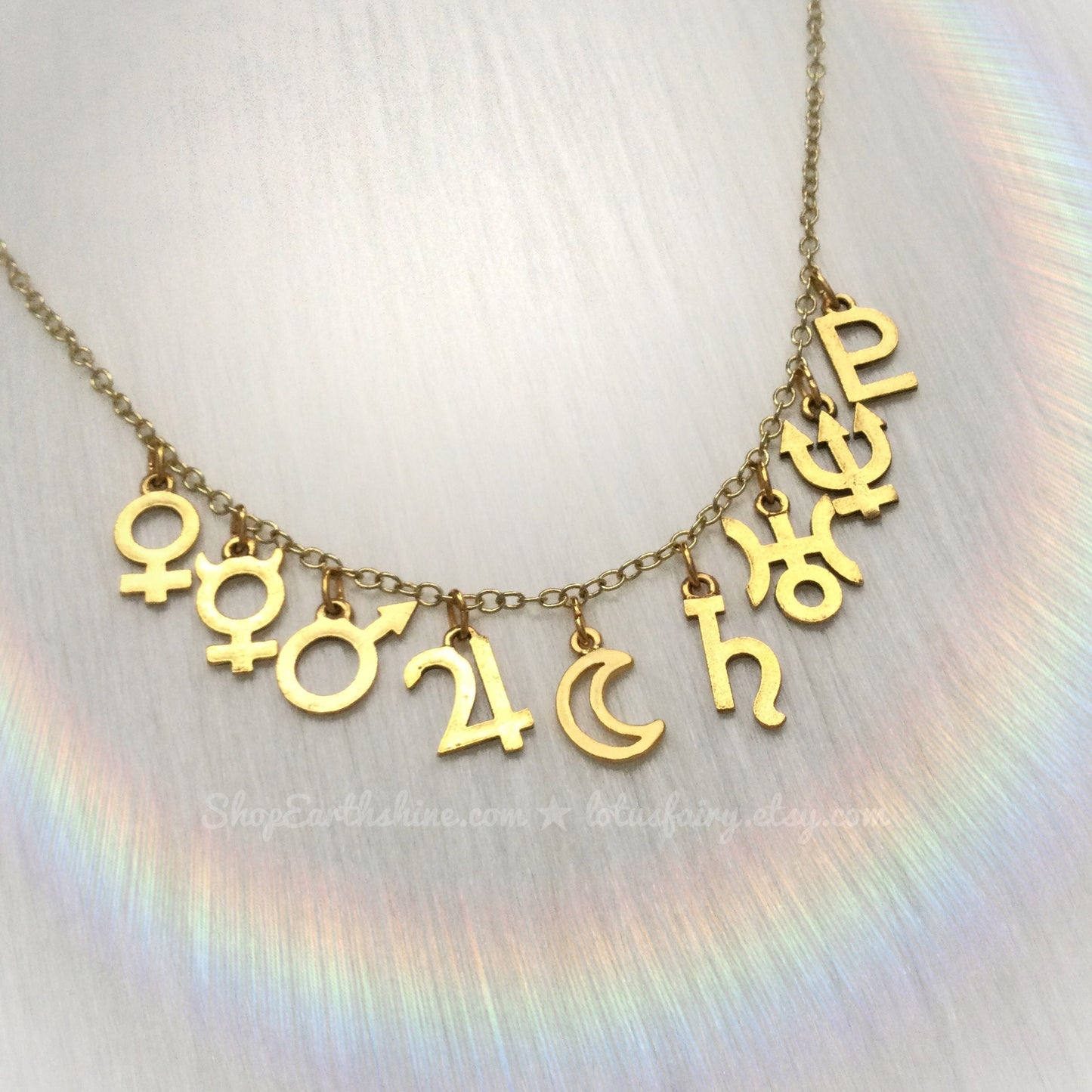 Planetary Glyph Necklace