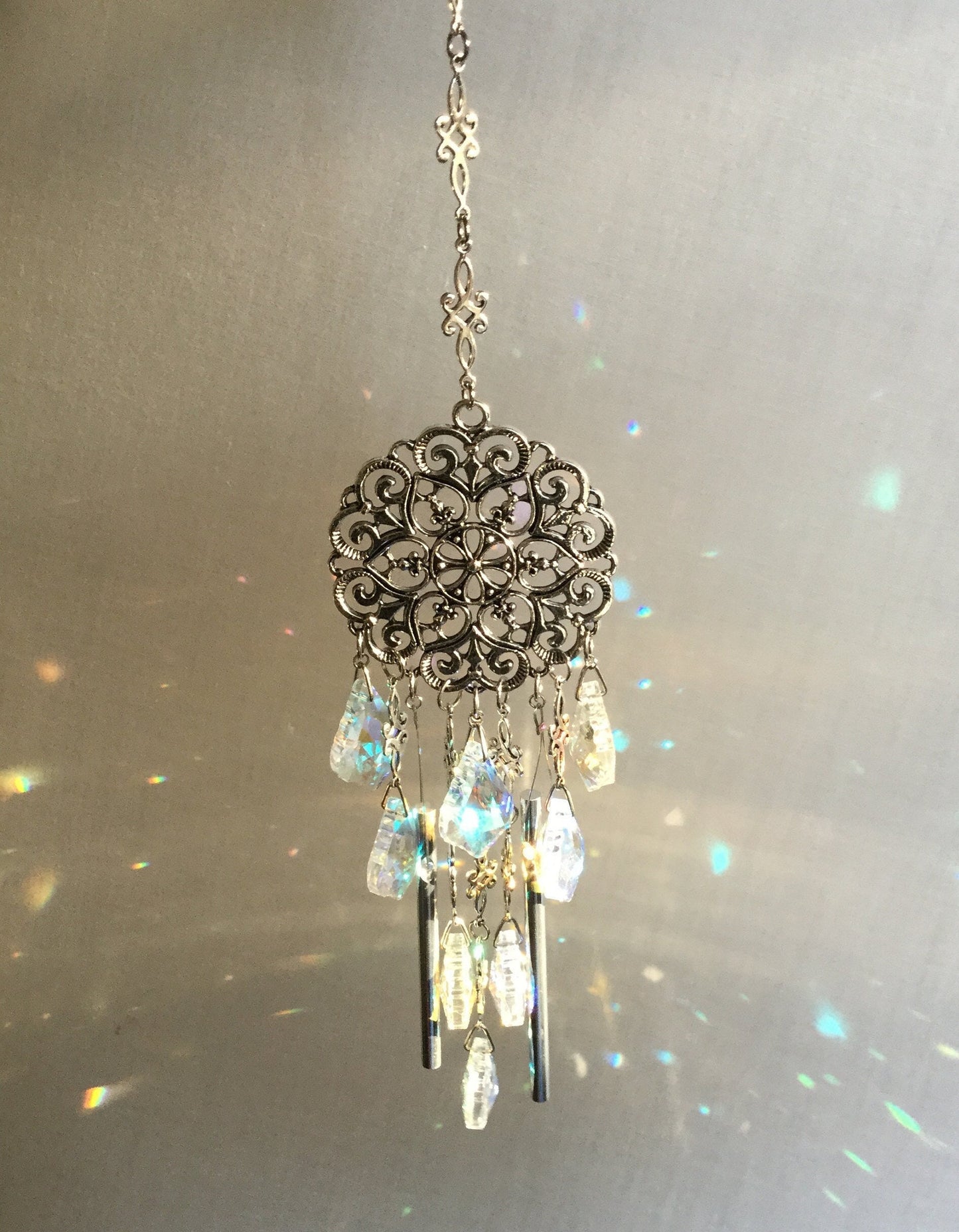 Mandala Crystal Wind chime Suncatcher