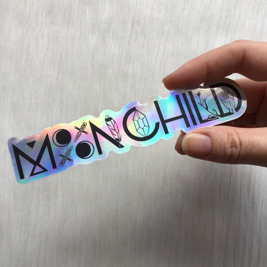 Holographic Moonchild Sticker