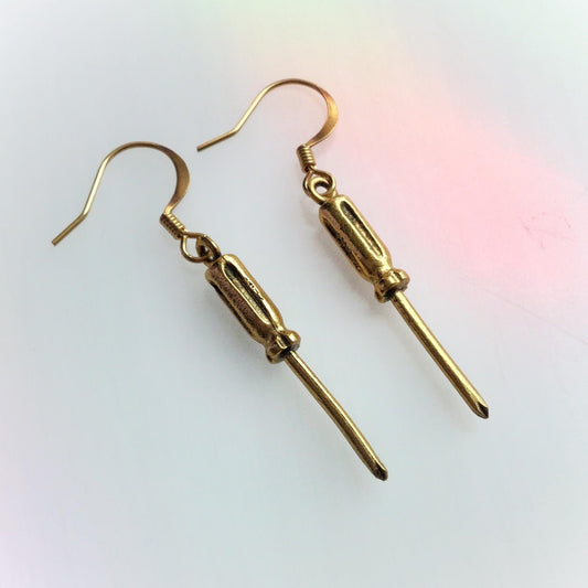 Screwdriver earrings