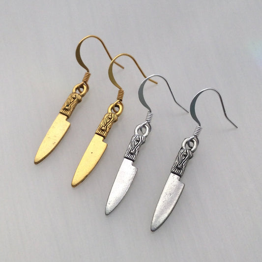 Knife earrings