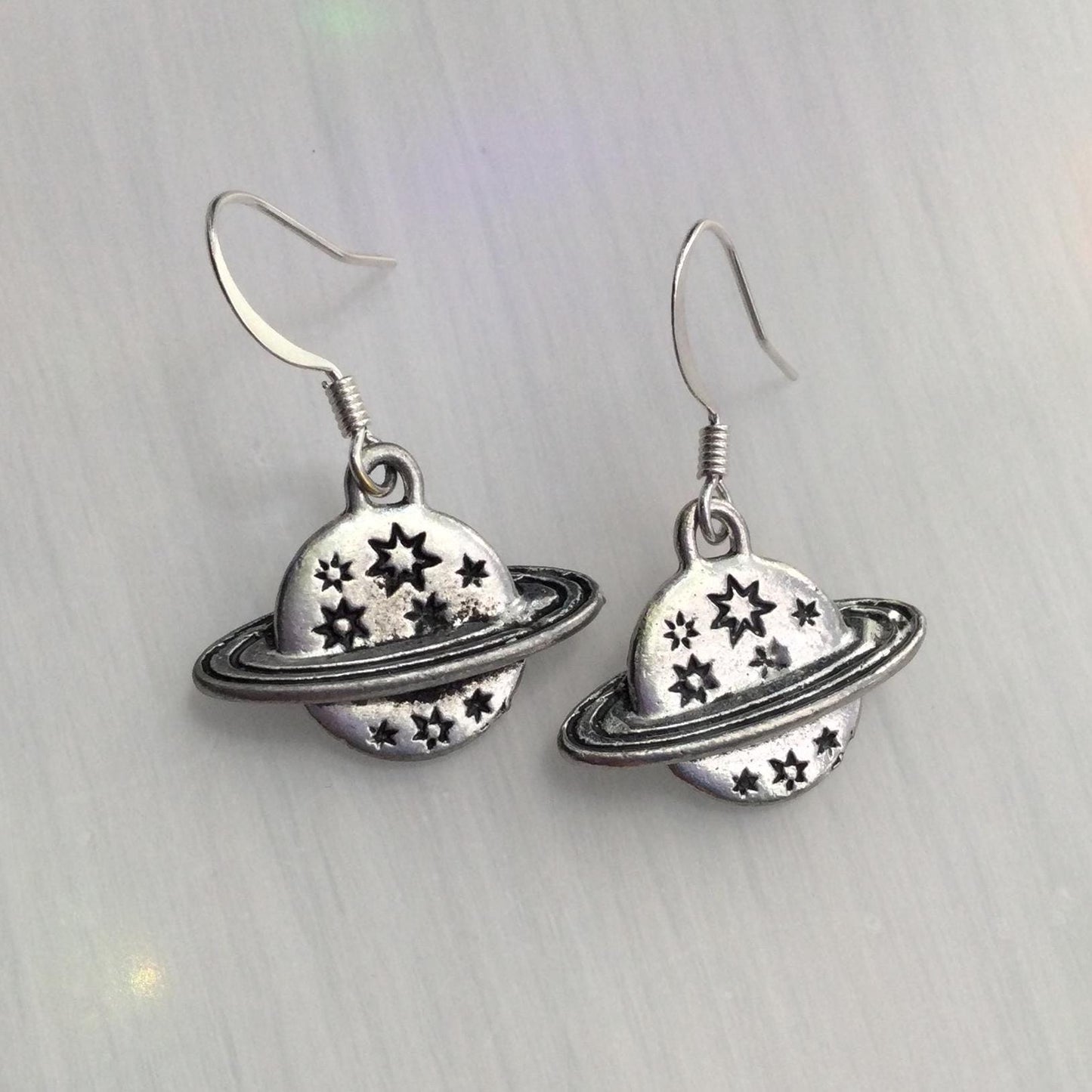 Saturn Planet Earrings