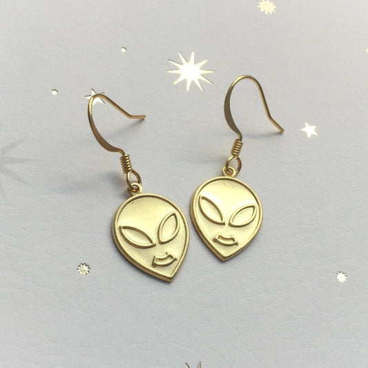 Alien Head Earrings