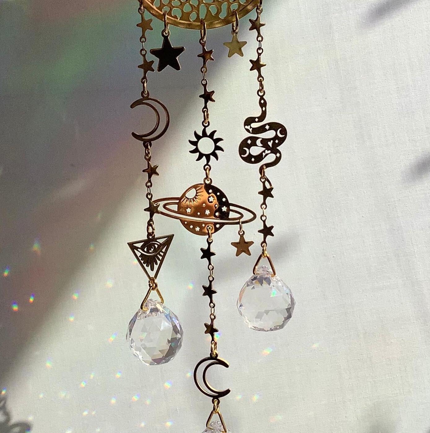 Palmistry Crystal Suncatcher